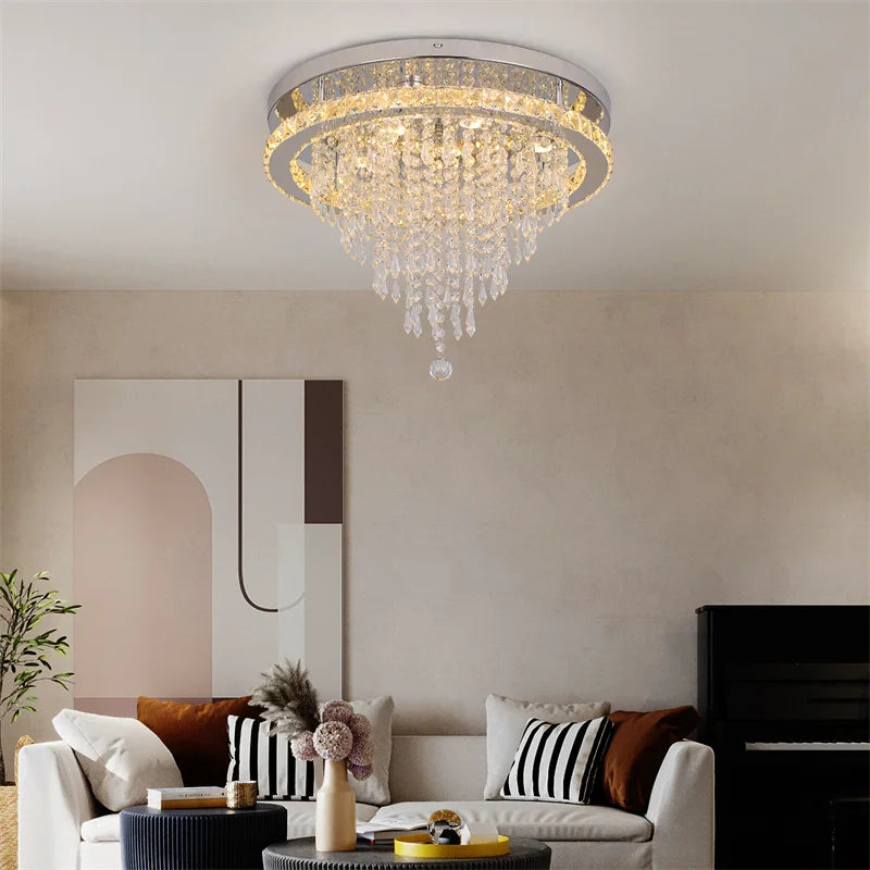 Lustre Led — Plafonnier LED Cristal