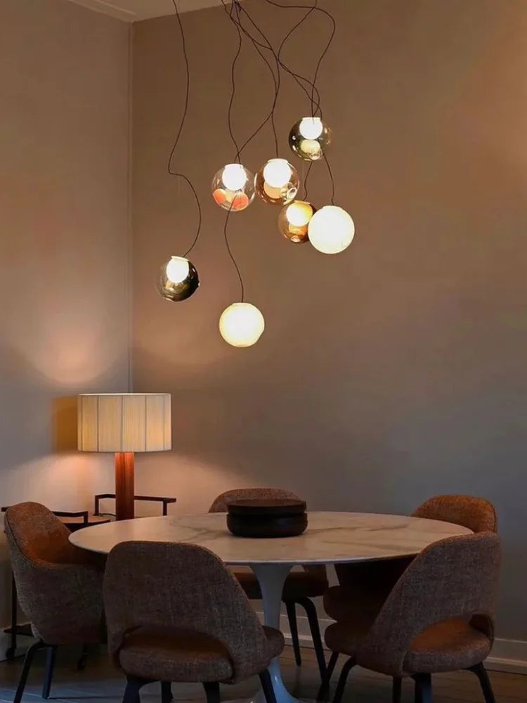 Lustre Design LED — Verre — 16 ampoules Applique murale
