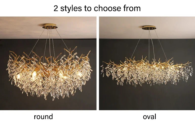 Grand Lustre Salle à Manger — Cristal Grand Format