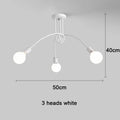 Lustre Chambre Adulte Doré — LED — Blanc 3 ampoules