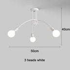 Lustre Chambre Adulte Doré — LED — Noir 5 ampoules