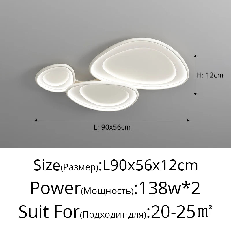 Lustre Salle à Manger Déporté — Blanc