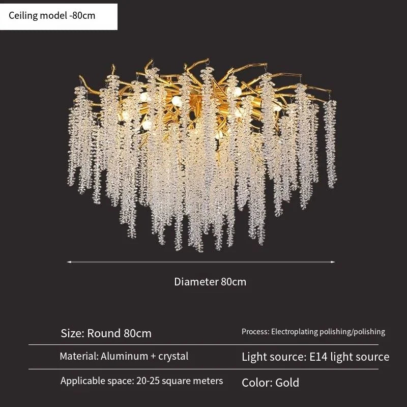 Lustre Cristal Ancien — Métal