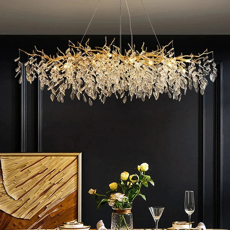 Grand Lustre Salle à Manger — Cristal Grand Format