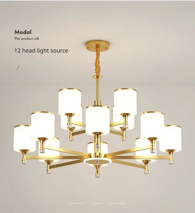 Lustre Moderne Salon — Plafonnier Nordique Design