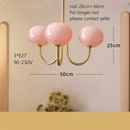 Lustre Chambre Fille — 5 ampoules argent rose