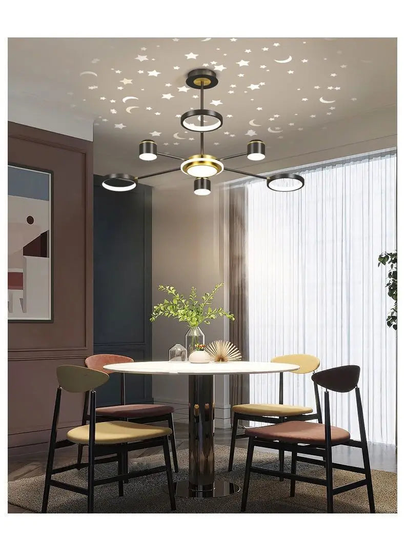 Lustre Moderne LED — Blanc