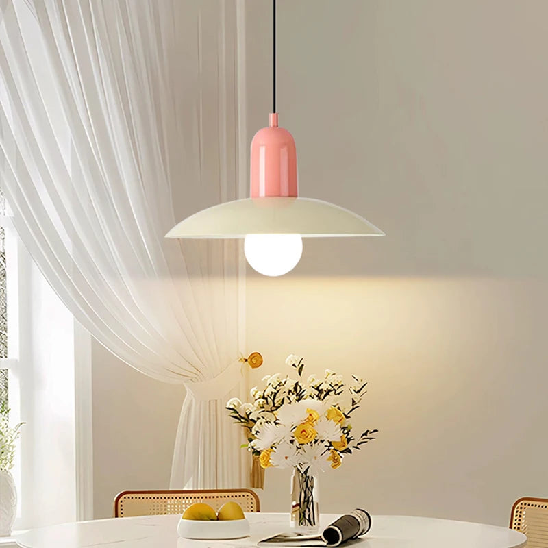 Lustre Nordique Macaron Design — Salle à Manger et Bureau — Style Bauhaus