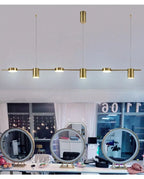 Lustre Moderne Noir — Cuivre
