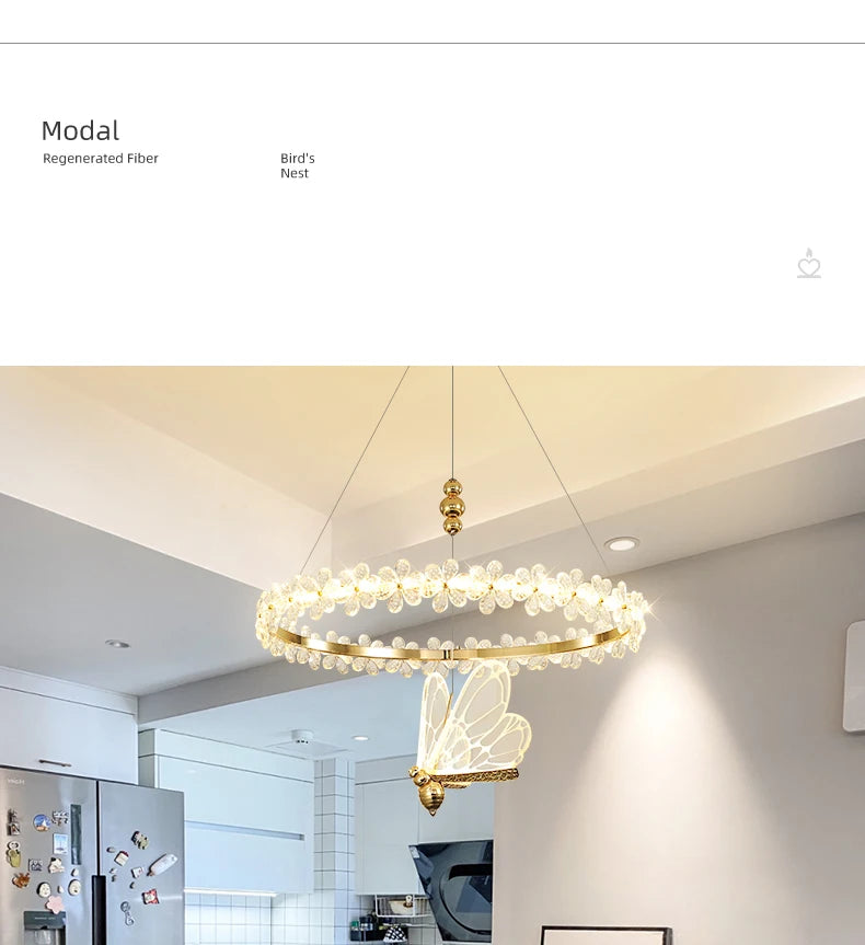 Lustre LED Cristal — Salle à Manger