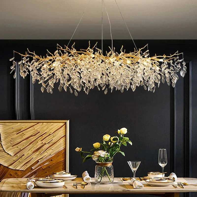 Grand Lustre Salle à Manger — Cristal Grand Format