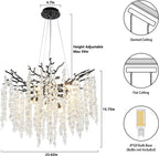 Lustre Cristal Salon — Chambre