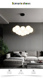Lustre Blanc Moderne — Salon