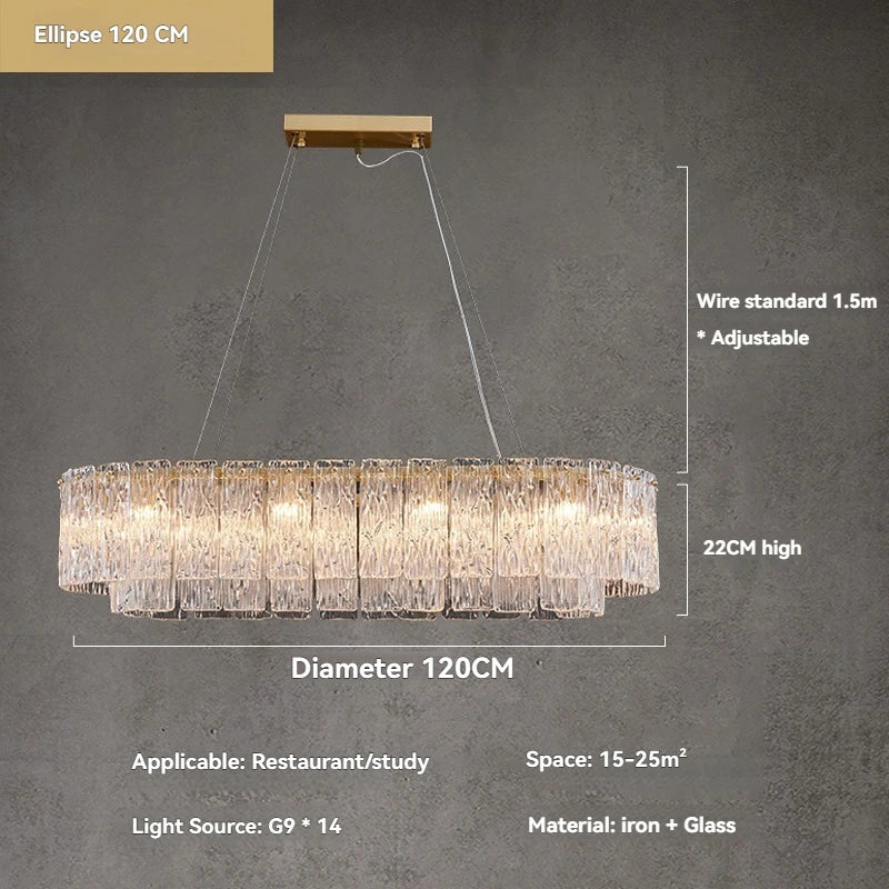 Lustre Moderne Design — Verre
