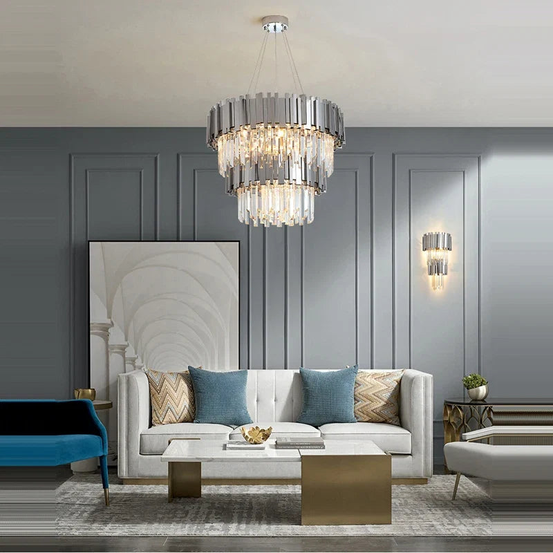 Lustre Cristal Design — Moderne — Oval 150cm