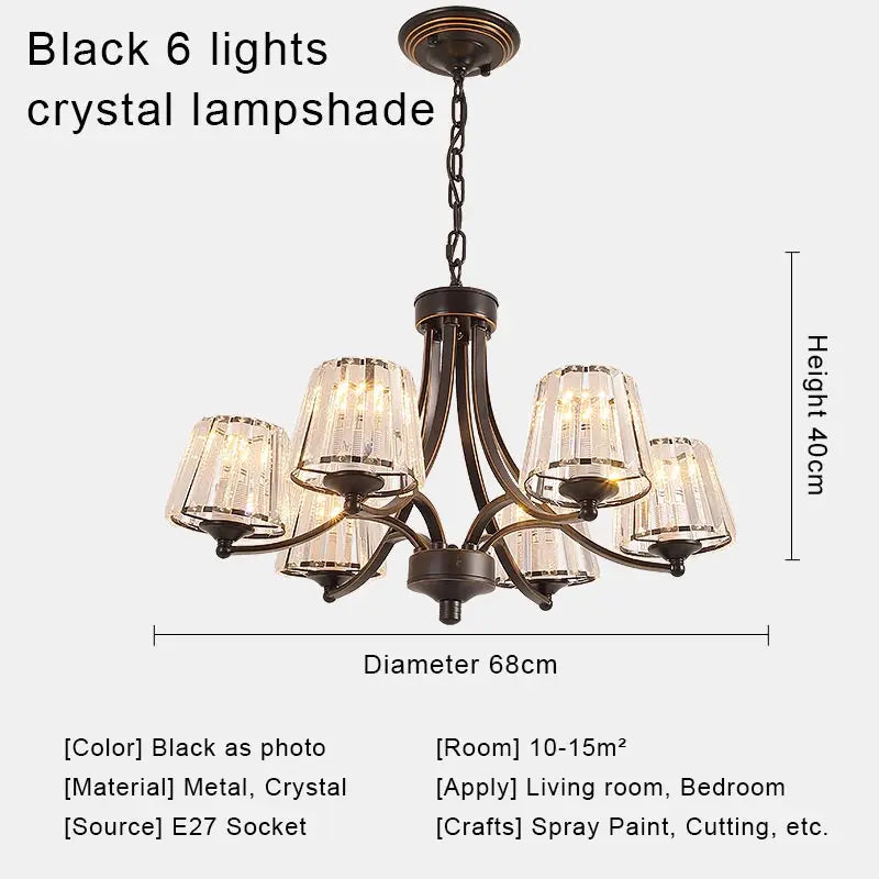 Lustre Salon Moderne — Plafonnier LED Cristal