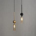 Lustre Luxe Nordique Art — Fer Or et Noir LED — Restaurant et Chambre
