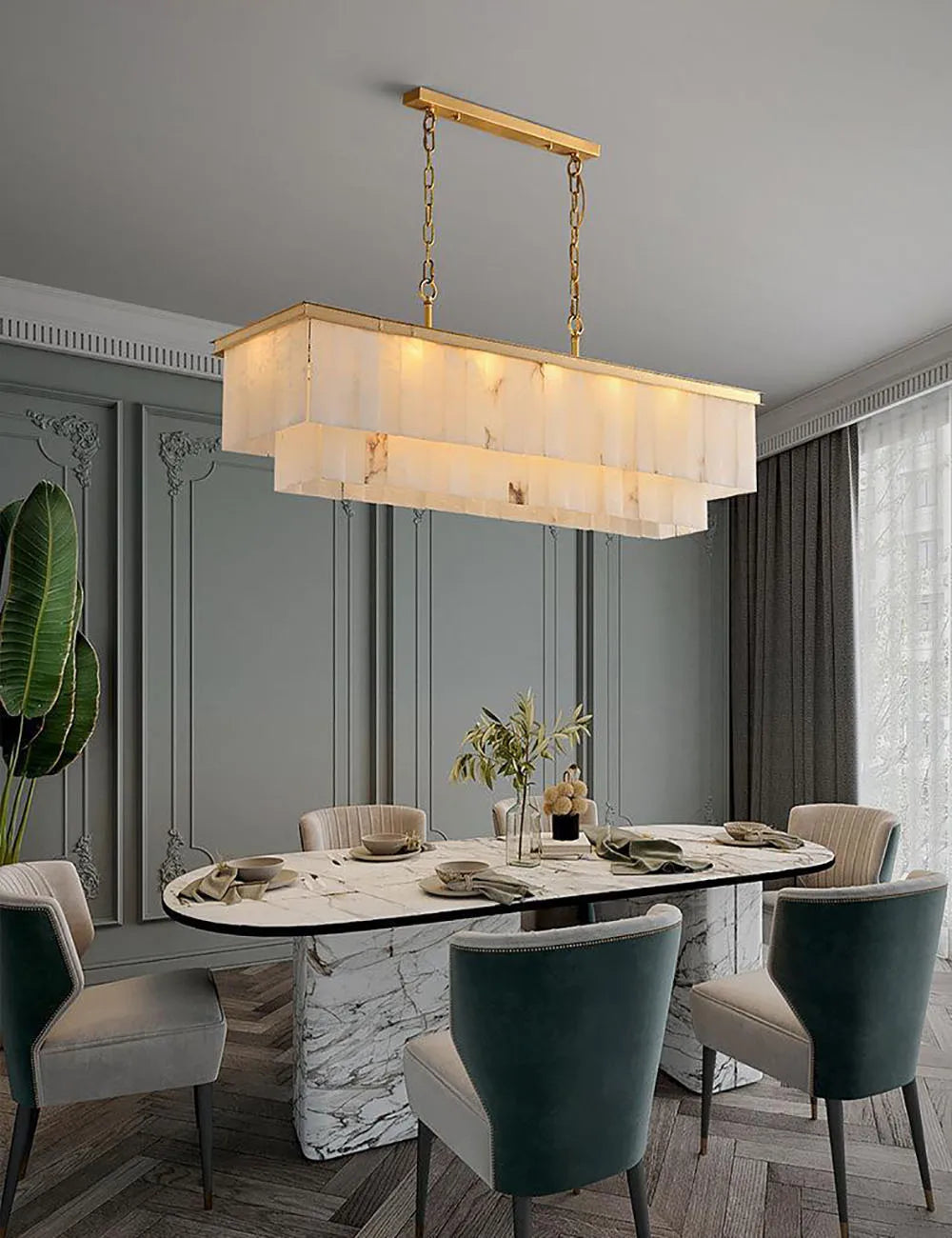 Lustre Tendance Salon — Marbre