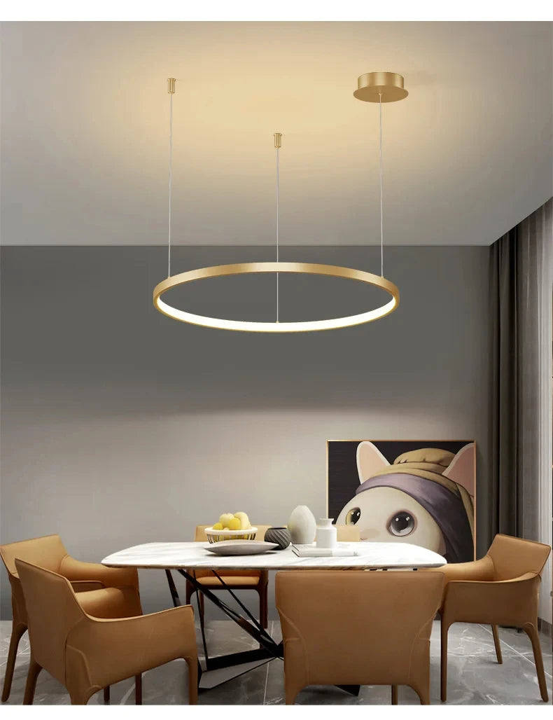 Lustre Salon Industriel — Moderne