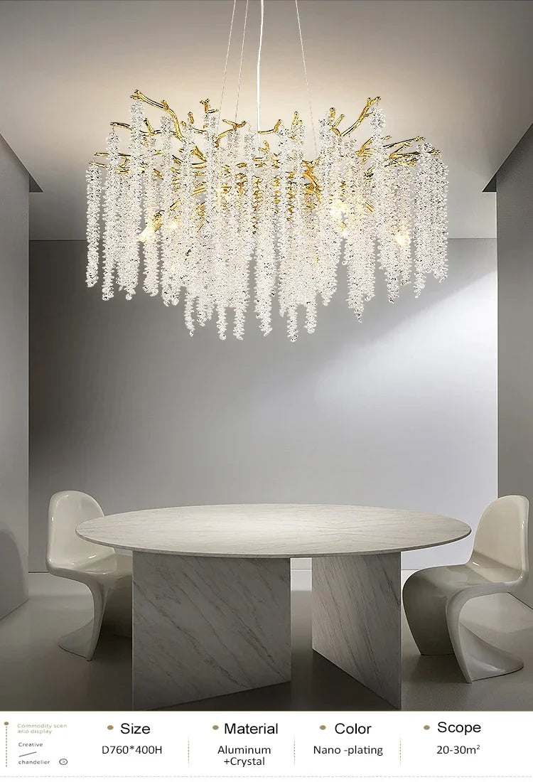 Lustre Cristal Ancien — Métal