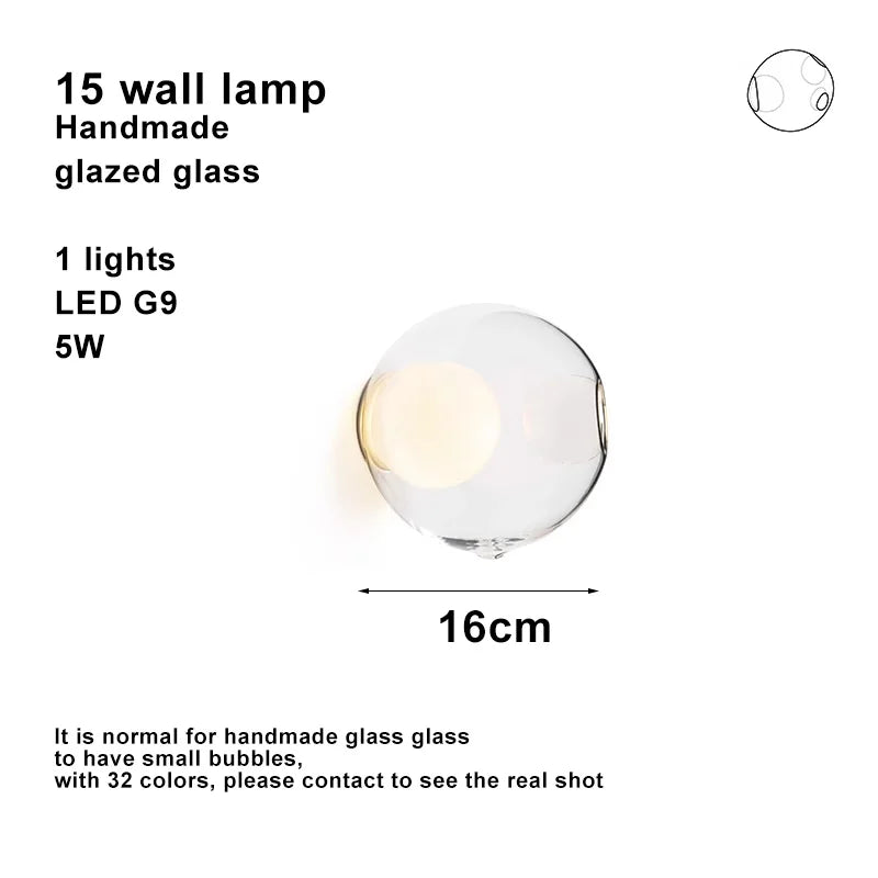 Lustre Design LED — Verre — 06 11 ampoules