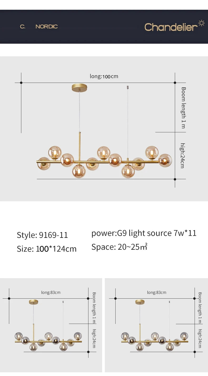 Lustre Design Salon — Verre