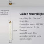 Suspension Cristal Luxe 35cm - Lustre Élégant LED