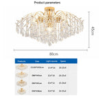 Lustre Baroque — Plafonnier LED Cristal