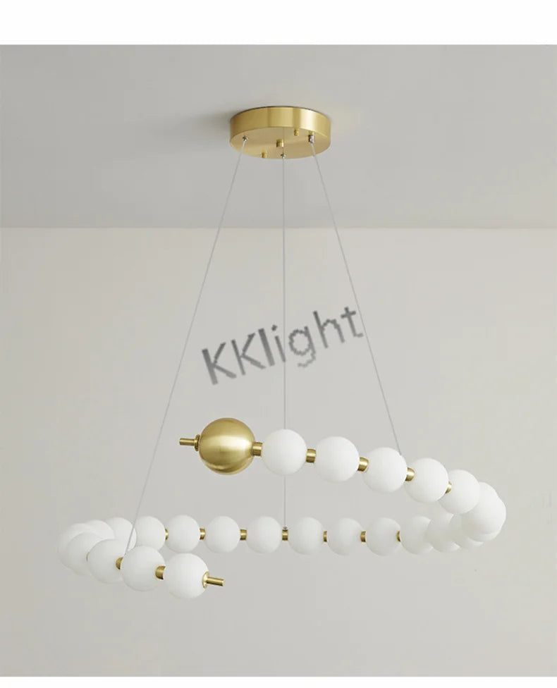 Lustre Art Déco — Cuivre