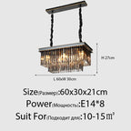 Lustre Vintage Industriel — Cristal