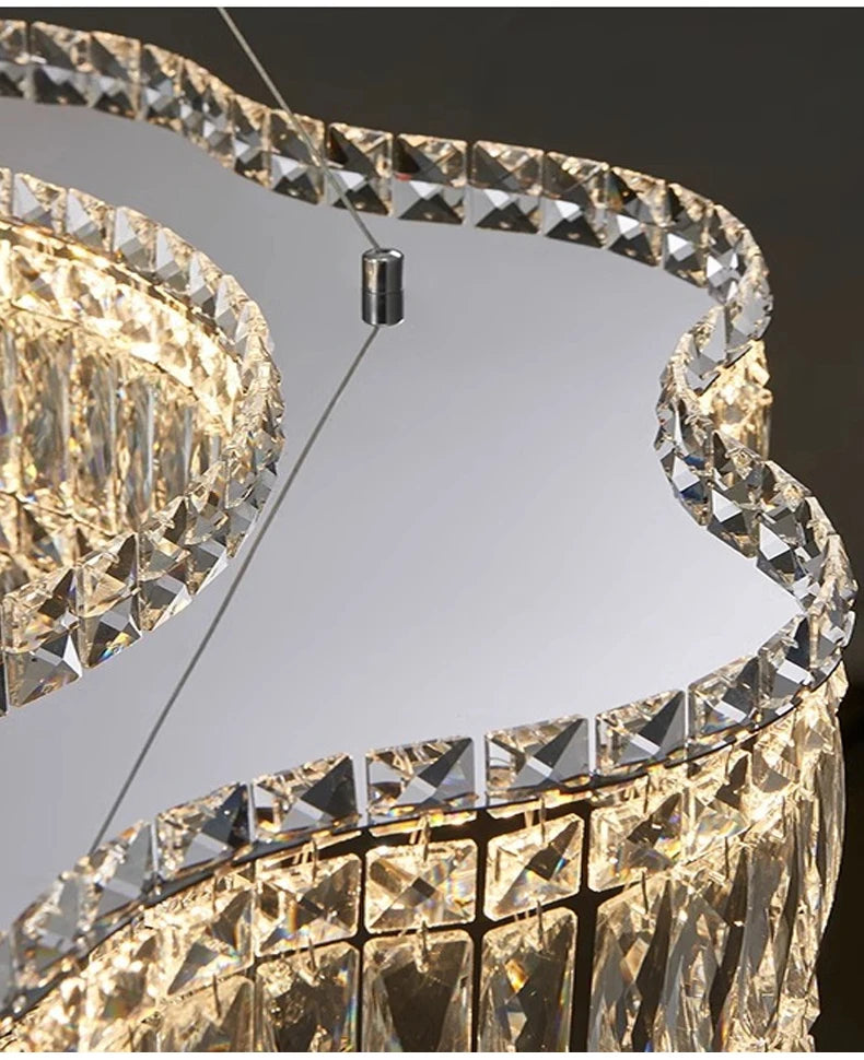 Lustre Salon Noir — Cristal