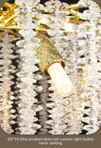 Lustre Cristal Ancien — Métal — D