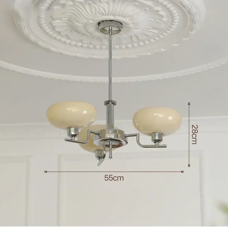Lustre Vintage Industriel — Verre