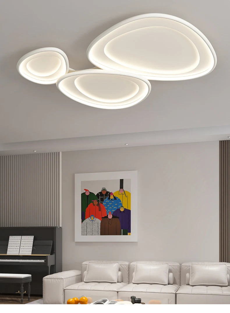 Lustre Salle à Manger Déporté — Blanc