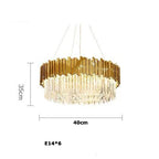 Lustre Cristal Design — Moderne — Oval 150cm