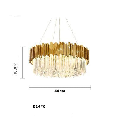 Lustre Cristal Design — Moderne — Oval 150cm