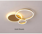 Lustre Blanc Moderne — Noir 2 ampoules 24W