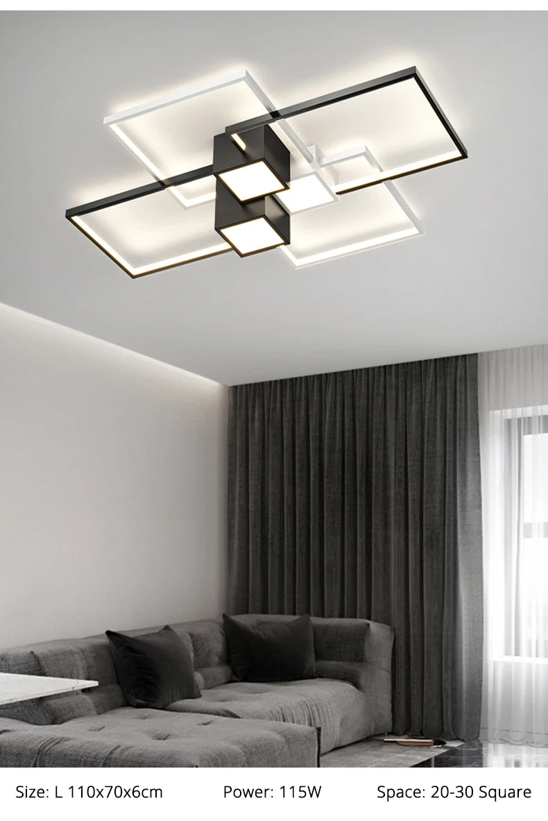Lustre Salon Bois — Moderne