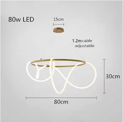 Lustre Cuisine Industriel — Nordique — Doré 150 cm A