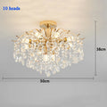 Lustre Baroque — Plafonnier LED Cristal