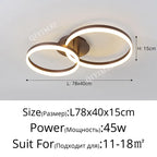 Lustre Design LED — Métal — 1 anneau 50cm