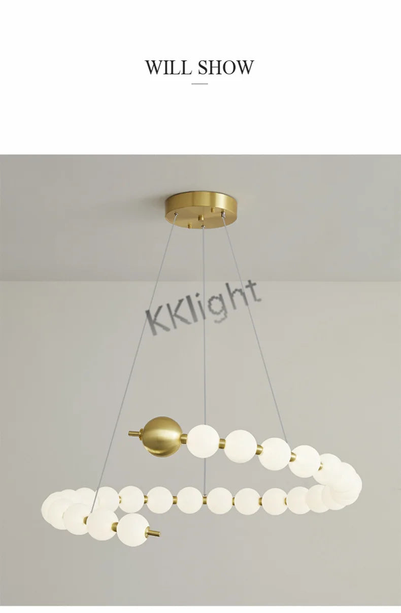 Lustre Art Déco — Cuivre