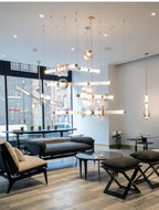 Lustre pour Salon Moderne — Verre