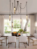 Lustre Aluminium Design — Métal — 7 ampoules