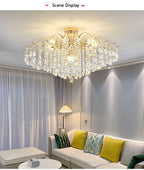 Lustre Baroque — Plafonnier LED Cristal