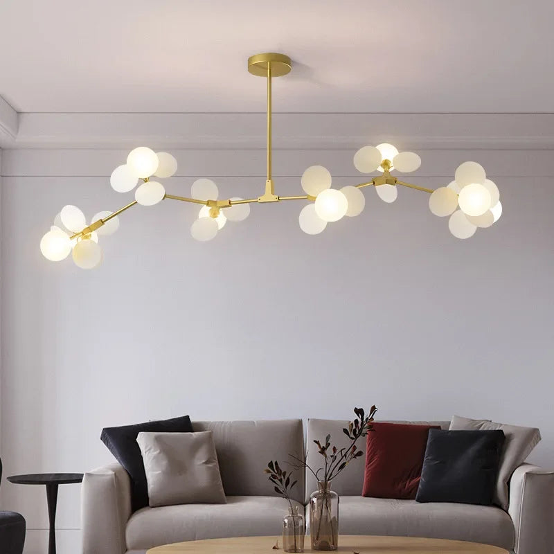 Lustre Araignée Design — Moderne — 10 ampoules blanc