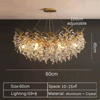 Grand Lustre Salle à Manger — Cristal Grand Format
