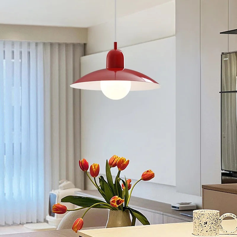 Lustre Nordique Macaron Design — Salle à Manger et Bureau — Style Bauhaus
