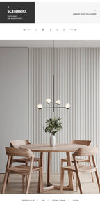 Lustre Noir Moderne — Verre