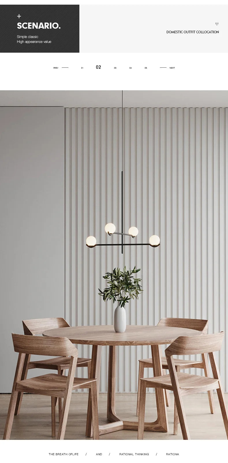 Lustre Noir Moderne — Verre